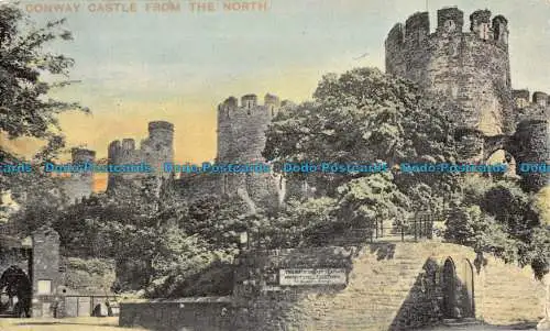 R086089 Conway Castle aus dem Norden. E.S. London. Nein. 3076. 1911