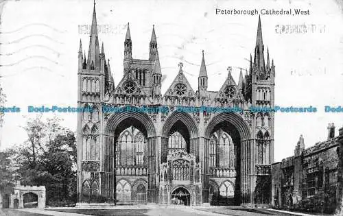 R086098 Peterborough Kathedrale. West. 1916