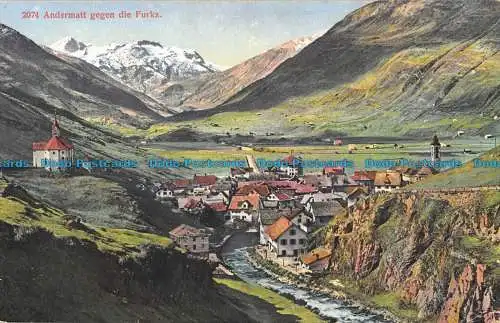 R087256 Andermatt gegen die Furka. Wehrli A.G