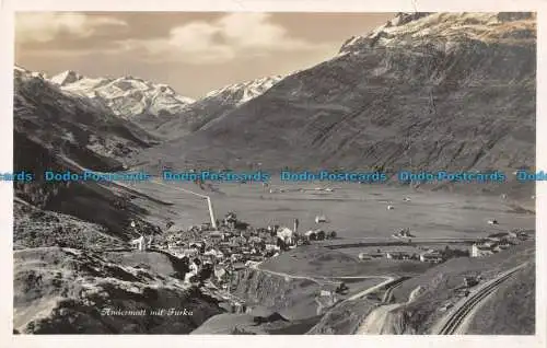 R085631 Andermatt mit Furka. E. Goetz