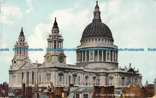 R086608 St. Pauls Kathedrale. London. E. Gordon. 1907