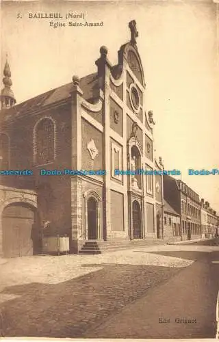 R085642 Voilleul. Norden. Kirche Saint Amand. Imp. E. Le Deley