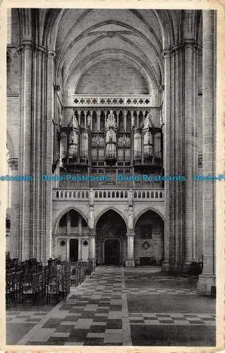 R085645 Ypern. St. Martins Kathedrale. Monumentaler Jube und Orgel. Querschiff. Nels.