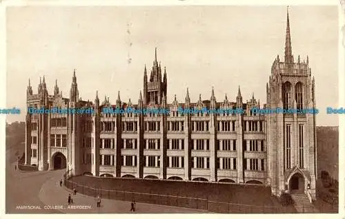 R086167 Marischal College. Aberdeen. Britische Manufaktur. 1934