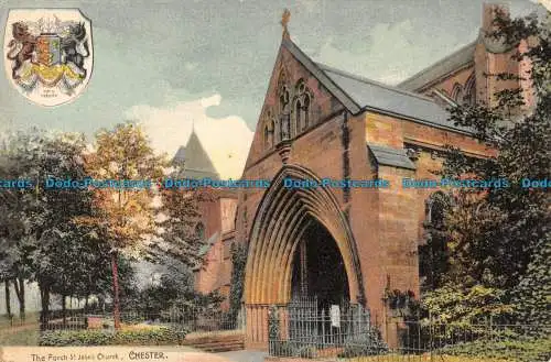 R086180 Die Veranda St. Johns Kirche. Chester. Hugo Lang. 1905