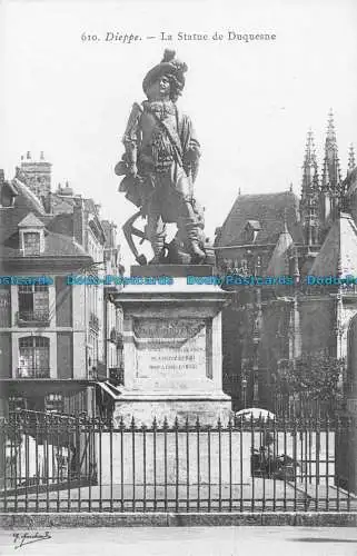 R086683 Dieppe. Die Statue der Herzogin