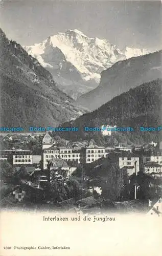 R086185 Interlaken und die Jungfrau. Gabler