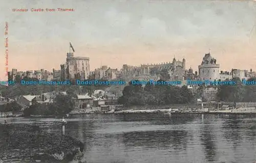 R086705 Windsor Castle von der Themse. Ernst Marshalls Serie