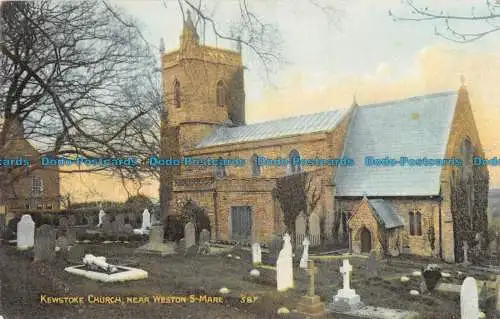 R086752 Kewstoke Kirche. In der Nähe von Weston S Mare. 1907