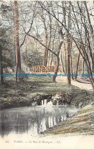 R086321 Paris. Le Bois de Boulogne. LL