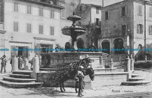 R087486 Assisi. Brunnen. Rossi Odysseus