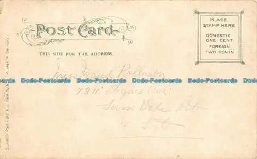 R086894 Carnegie Library. Pittsburgh. Pa. Souvenir Postkarte