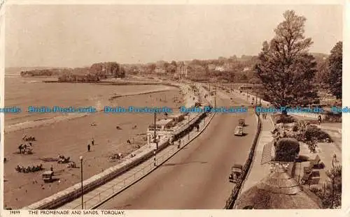 R088146 Die Promenade und der Sand. Torquay. Harvey Barton. 1952