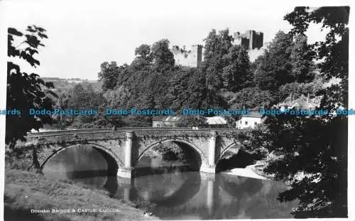 R088182 Dinham Brücke und Burg. Ludlow. Walter Scott. RP