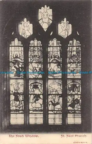 R087002 Das Noah-Fenster. St. Neot Kirche. Bonds Serie