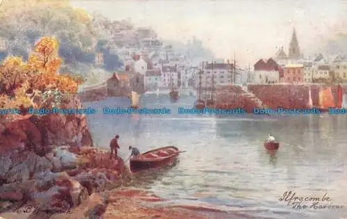 R088652 Ilfracombe. Der Hafen. Serie V. Öle. 7461. Tuck. 1918