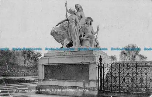 R087031 Eine der Eckgruppen. Albert Memorial. London. Die Star-Serie. G.D