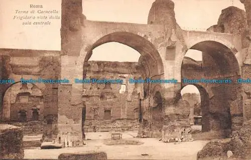 R088256 Rom. Terme di Caracalla. Kühlschrank aus Sicht der zentralen Halle. 1183 711