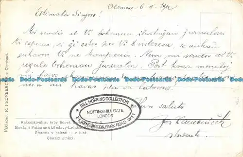 R088702 Slowakisch z Postorne u Breclavy Lednice. P. Prombergra gegen Olomouci. Bill Ho