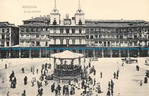 R088323 Segovia. Plaza Mayor. Hauser Y Menet