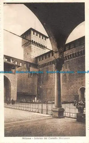 R087766 Mailand. Innenraum des Castello Sforzesco. STA