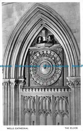 R087127 Brunnenkathedrale. Die Uhr. Kenyon von Wellington. Dekan und Kapitel von We