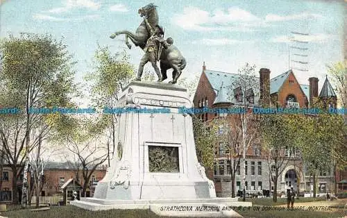 R088768 Strathcona Memorial und Y M C A auf dem Dominion Square. Montreal. Illustrieren