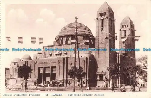 R088342 Französisch-Westafrika. Dakar. Afrikanische Souvenirkathedrale. Jose