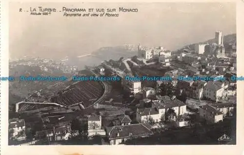 R088346 La Turbie. Panorama und Blick auf Monaco. C.A.P. RP