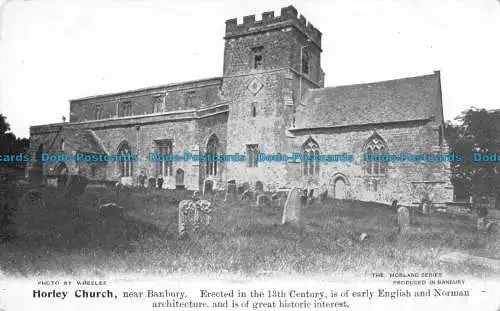 R088783 Horley Church. In der Nähe von Banbury. Rad. Die Morland Serie