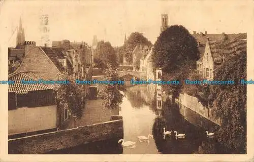 R087147 Brügge. Panorama des Quai Vert. Ern. Thill. Nels. 1938