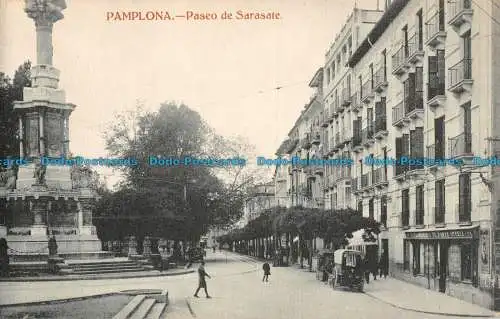 R087801 Pamplona. Promenade de Sarasate. Stanislaus Espelosin