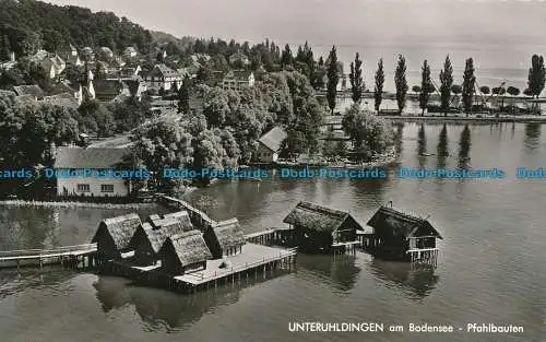 R087806 Unteruhldingen am Bodensee. Pfahlbauten. Aubert Ulrich. 1952