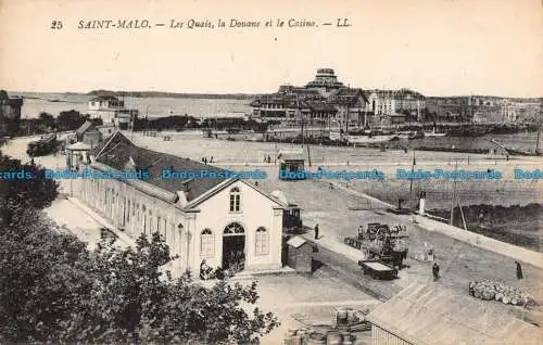 R087172 Saint Malo. Die Zollkais und das Casino. LL. Levy Fils