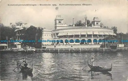 R088840 Konstindustriutstallningen i Stockholm 1909. Hufvudrestaurants Bispen.