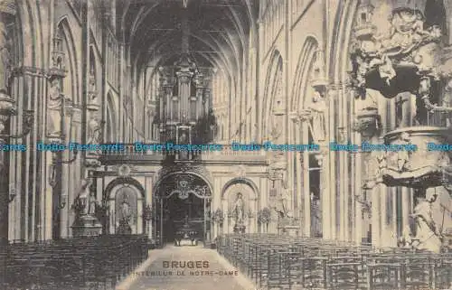 R088414 Brügge. Innenraum von Notre Dame