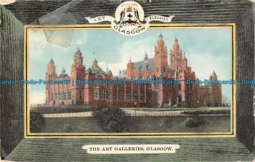 R087873 Glasgow. Die Kunstgalerien. Schallplattenserie. W.N.G. 1908