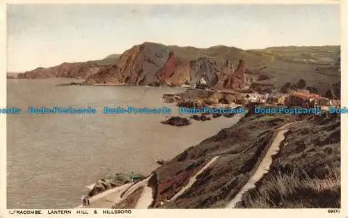 R088537 Ilfracombe. Lantern Hill und Hillsboro. Photochrom