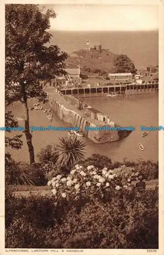 R088553 Ilfracombe. Lantern Hill und Hafen. Photochrom