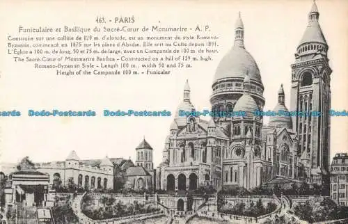 R089026 Paris. Das Heilige Herz der Basilika Montmartre. Papeghin