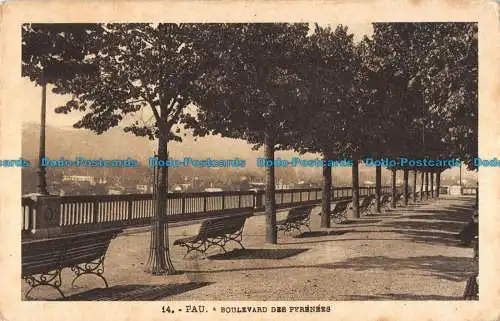 R089103 Pau. Boulevard des Pyrenees. Labouche Bruder