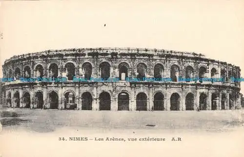 R089115 Nimes. Die Arenen. Außenansicht. A.R