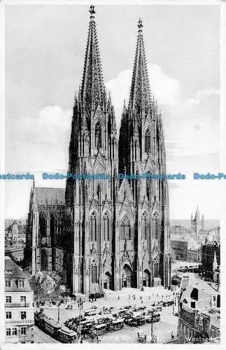 R089132 Koln a. Rh. Dom. Westseite. Nein. 91