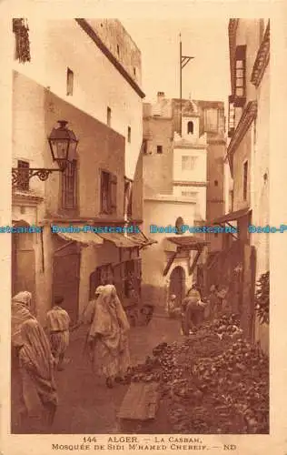 R089161 Algier. Die Kasbah. Sidi Mhamed Chereif Moschee. ND. Levy und Neurdein R