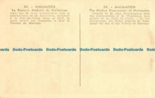 R089177 Malmaison. Der moderne Rosengarten von Malmaison. Herr Jean Bourguignon. M.