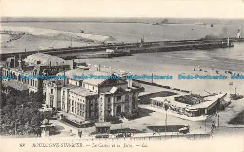 R089196 Boulogne sur Mer. Das Casino und der Wurf. LL