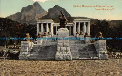 R089204 Rhodos Memorial- und Energiestatue. Groote Schuur. C.C. Valentine. Briti