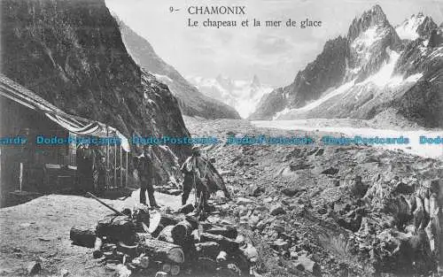 R089216 Chamonix. Der Hut und das Eismeer