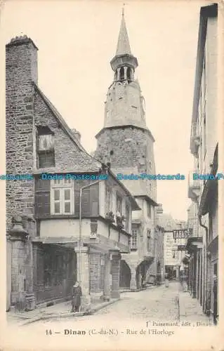 R089234 Dinan. Straße der Uhr. J. Passemard