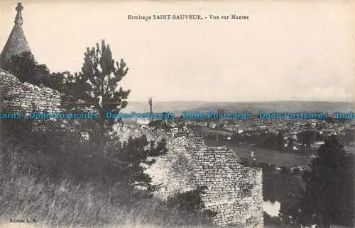 R089245 Einsiedelei Saint Sauveur. Blick auf Mantes. L.S